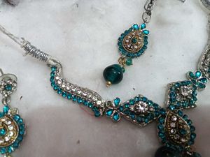 Elegant Teal Stone Jewelry Set