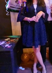 Beautiful Navy Blue Lace Dress