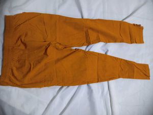 Orange Cigarette Pants
