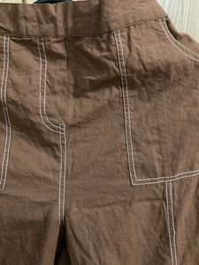 Brown cotton trouser