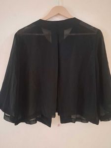 Chic Black Sheer Blouse