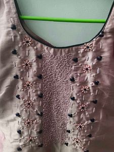 Elegant Pink Embroidered Kurti