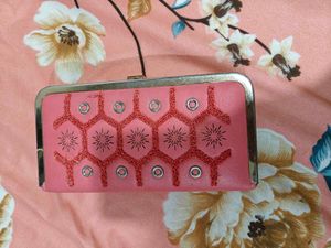 Vintage Pink Change Purse