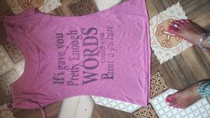 Cute Pink Graphic  top