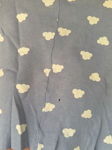 Cute Cloud Print Crop Top