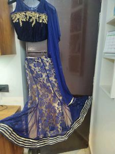 Elegant Blue Lehenga Choli Set