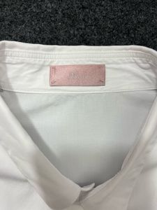 Men's White Embroidered Bee Shirt