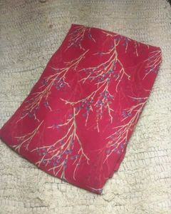 Elegant Red &amp; Green Printed Saree