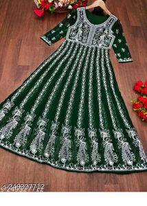 Elegant Embroidered Anarkali Kurti