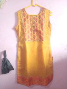 Vibrant Orange layered sharara suit