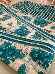 Beautiful Teal Floral Kurta sets
