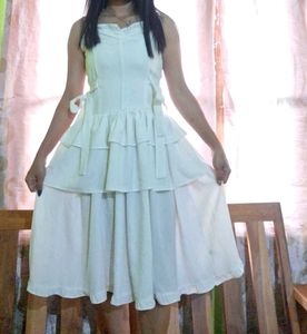 White Tiered Summer Dress