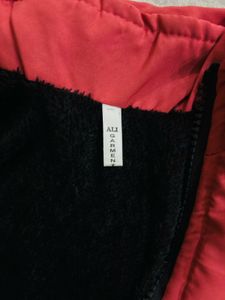 Pink Winter Jacket with Hood