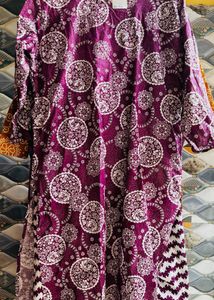 Elegant Purple Kurta Set with pants