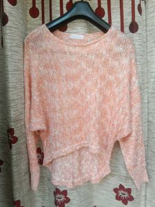 Peach Knit Sweater - Stylish &amp; Comfy