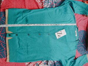 Teal V-Neck Cardigan