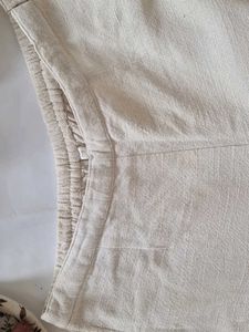 PRICE DROP : Elegant White Cotton Kurta wirh pant