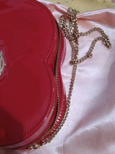 Red Heart Shaped sling bag