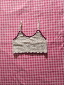 crochet flower top 🌸