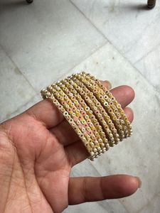 Handmade Beaded Bangles Set