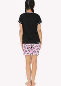 Cute Crown Print Pajama Shorts