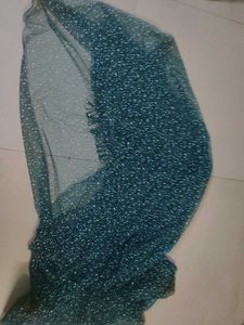 fancy bollywood style Teal  saree