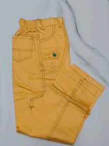 Green Biker Vest &amp; Yellow Pants Set