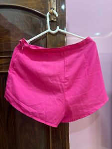 Ruffled Pink Shorts