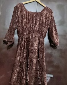 Brown🟤 Floral Print Dress For 36 Bust