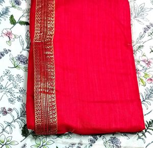 NEW RED SAREE