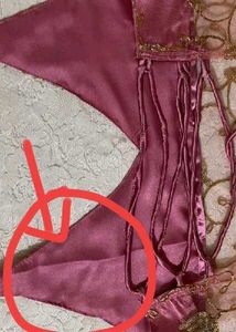 pink satin salwar