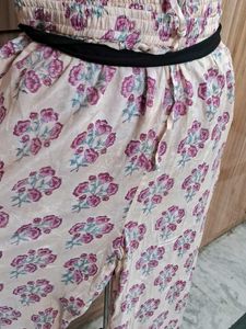 Farida Gupta floral Print Palazzo Pants Silk blend
