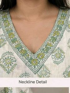 Printed short Kurti with V-Neck
