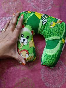 Baby Neck Pillow - Green Bear