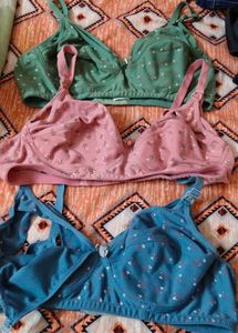 Comfortable Floral Print Bras - Pack of 3