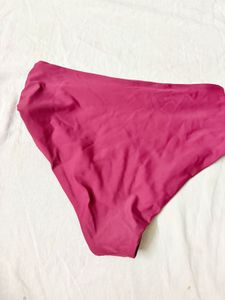 High-Waisted Ruched Swim Bottoms