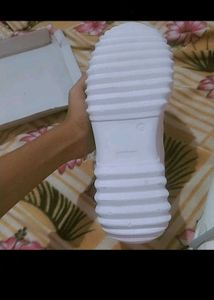 Naughty Girl White Chunky Sneakers