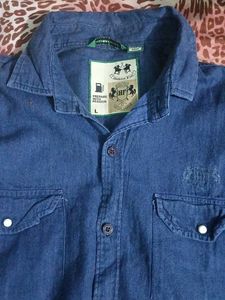 Men's Blue Denim Shirt