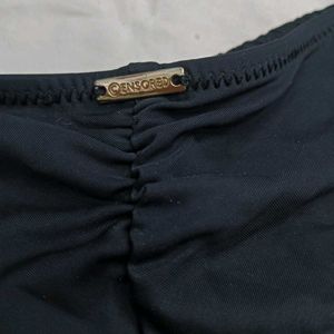 🔥 Textured Black Bikini Bottom