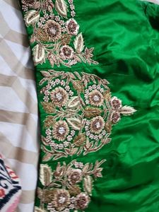 Emerald Green zardosi Embroidered blouse