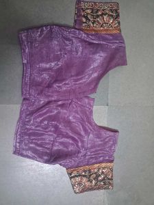 Exquisite Purple Embroidered Saree