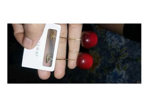 Beautiful  🍒🍒 🍒 🍒 🍒 mehroon chery eari