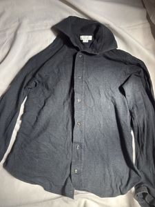 Men's Charcoal Button-Up Shirt