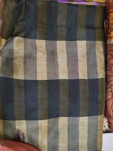 Striped Purple Saree new without use
