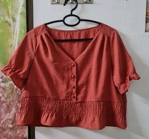 Women's Crop Top - Rust