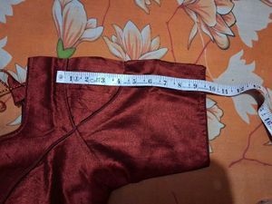 Maroon Silk Blouse