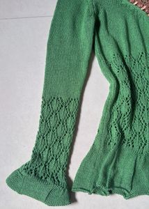 Vintage Knit Crochet Sweater