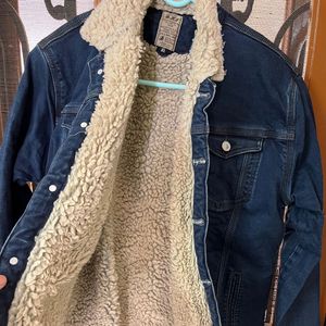 women’s Sherpa Lined Denim Jacket