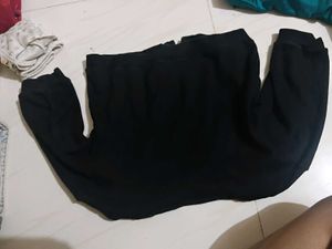 Black Knit Cardigan with Cute Embroidery
