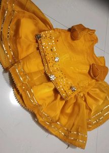 Cute Yellow Kids Ethnic Set